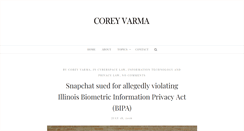 Desktop Screenshot of coreyvarma.com